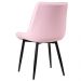 Cadeira estofada design industrial Chicago Rosa-claro
