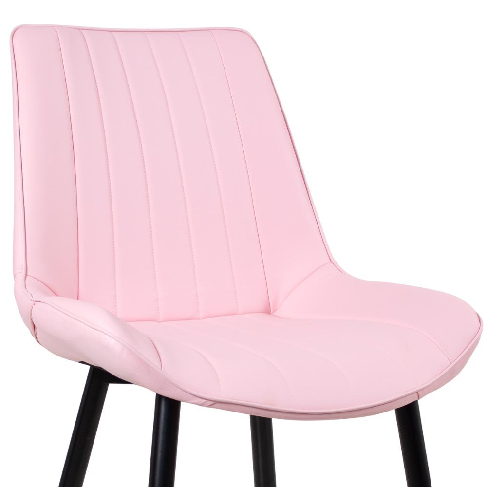 Cadeira estofada design industrial Chicago Rosa-claro
