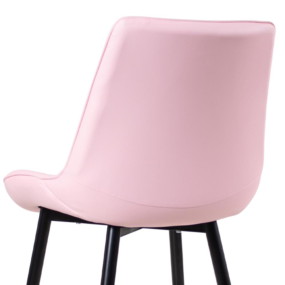 Cadeira estofada design industrial Chicago Rosa-claro