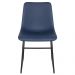 Cadeira estofada industrial Loft7 Vintage Brusque Azul petróleo