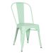 Conjunto - 4 x cadeiras Iron Tolix - Industrial - Aço - Vintage - Verde pastel