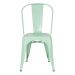 Conjunto - 4 x cadeiras Iron Tolix - Industrial - Aço - Vintage - Verde pastel