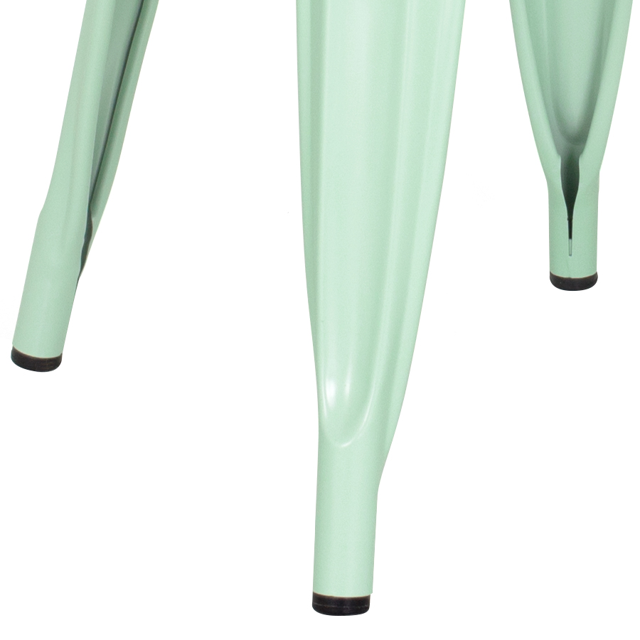 Conjunto - 4 x cadeiras Iron Tolix - Industrial - Aço - Vintage - Verde pastel