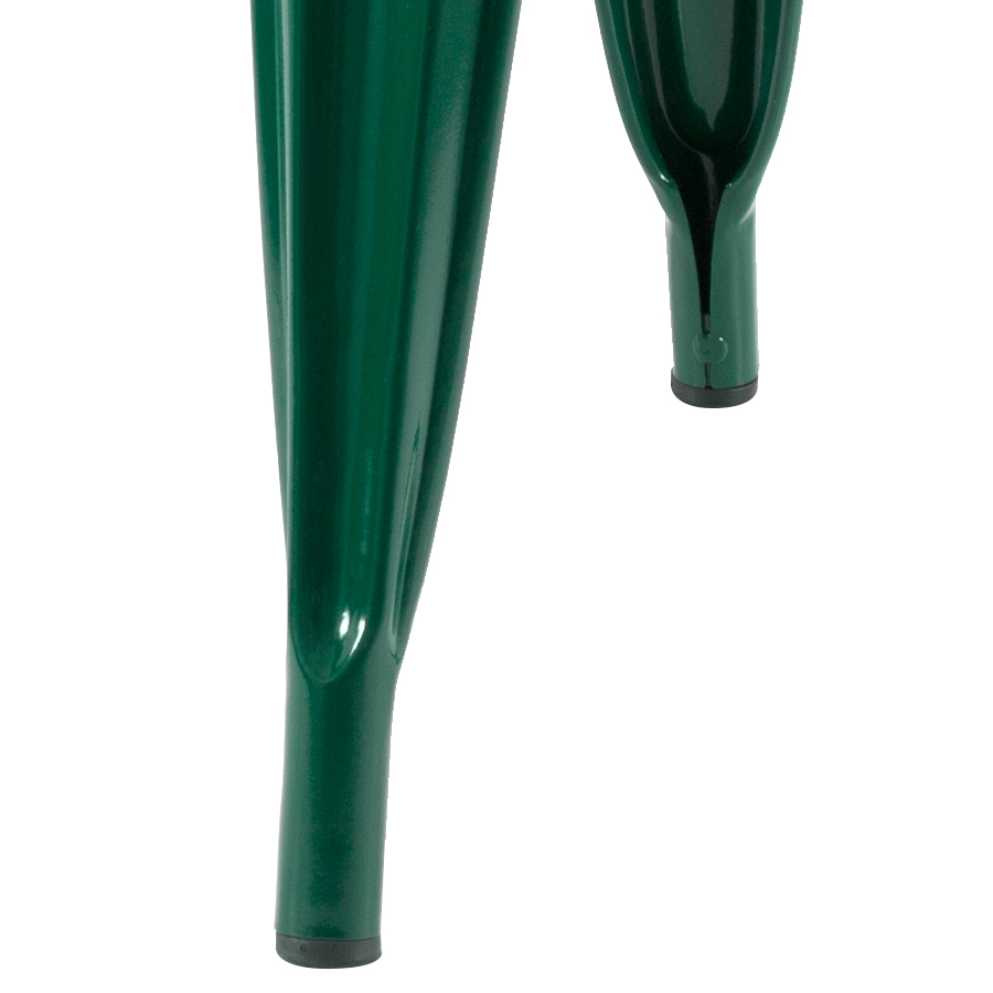 Conjunto - 6 x cadeiras Iron Tolix - Industrial - Vintage - Verde floresta