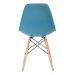 Conjunto - Mesa Eames 100 cm branco + 4 cadeiras Eames Eiffel DSW turquesa
