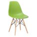 Conjunto - Mesa Eames 100 cm branco + 4 cadeiras Eames Eiffel DSW verde claro