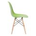Conjunto - Mesa Eames 100 cm branco + 4 cadeiras Eames Eiffel DSW verde claro