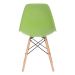 Conjunto - Mesa Eames 100 cm branco + 4 cadeiras Eames Eiffel DSW verde claro