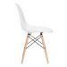Conjunto - Mesa Eames 100 cm preto + 4 cadeiras Eames Eiffel DSW branco