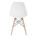 Conjunto - Mesa Eames 100 cm preto + 4 cadeiras Eames Eiffel DSW branco