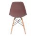 Conjunto - Mesa Eames 100 cm preto + 4 cadeiras Eames Eiffel DSW marrom
