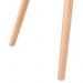 Conjunto - Mesa Eames 100 cm preto + 4 cadeiras Eames Eiffel DSW nude