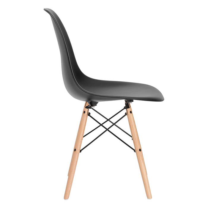 Conjunto - Mesa Eames 100 cm preto + 4 cadeiras Eames Eiffel DSW preto