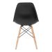 Conjunto - Mesa Eames 100 cm preto + 4 cadeiras Eames Eiffel DSW preto