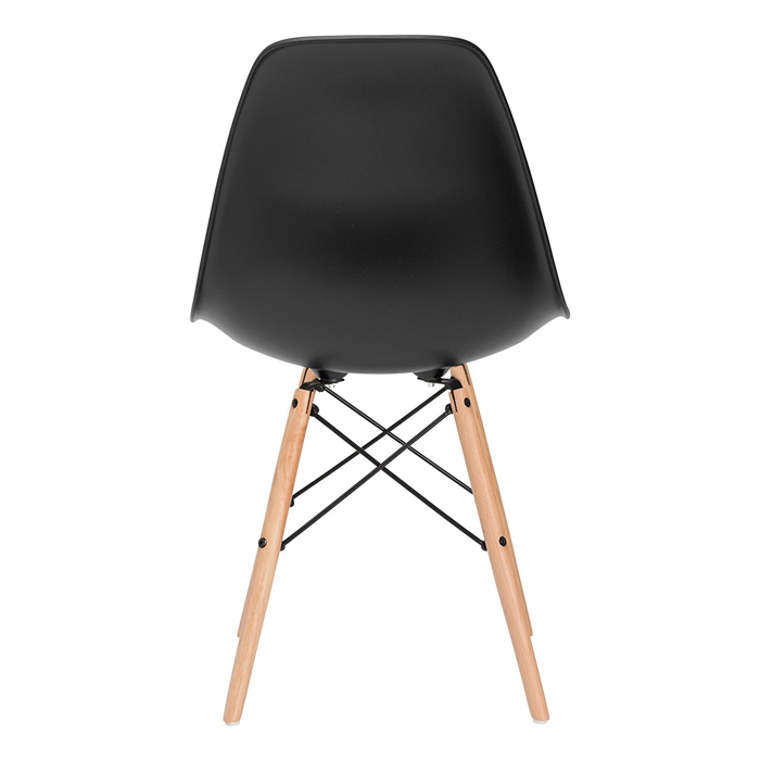 Conjunto - Mesa Eames 100 cm preto + 4 cadeiras Eames Eiffel DSW preto