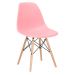 Conjunto - Mesa Eames 100 cm preto + 4 cadeiras Eames Eiffel DSW rosa