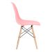 Conjunto - Mesa Eames 100 cm preto + 4 cadeiras Eames Eiffel DSW rosa