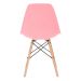 Conjunto - Mesa Eames 100 cm preto + 4 cadeiras Eames Eiffel DSW rosa
