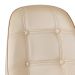 Conjunto Mesa de vidro Eames 100 cm + 4 cadeiras estofadas Eames Eiffel Botonê - Nude