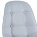 Conjunto Mesa de vidro Eames 70 cm + 4 cadeiras estofadas Eames Eiffel Botonê - Cinza claro