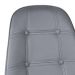 Conjunto Mesa de vidro Eames 70 cm + 4 cadeiras estofadas Eames Eiffel Botonê - Cinza escuro