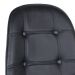 Conjunto Mesa de vidro Eames 70 cm + 4 cadeiras estofadas Eames Eiffel Botonê - Preto