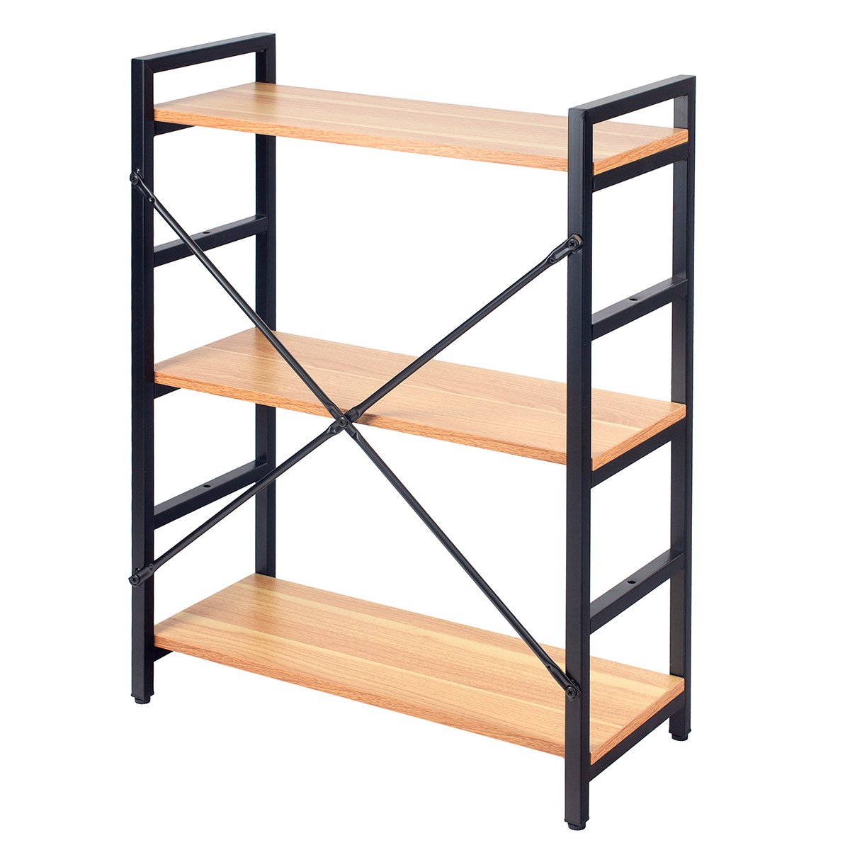 Estante para Escritório Chell com Prateleira 3 níveis 83 cm Preto