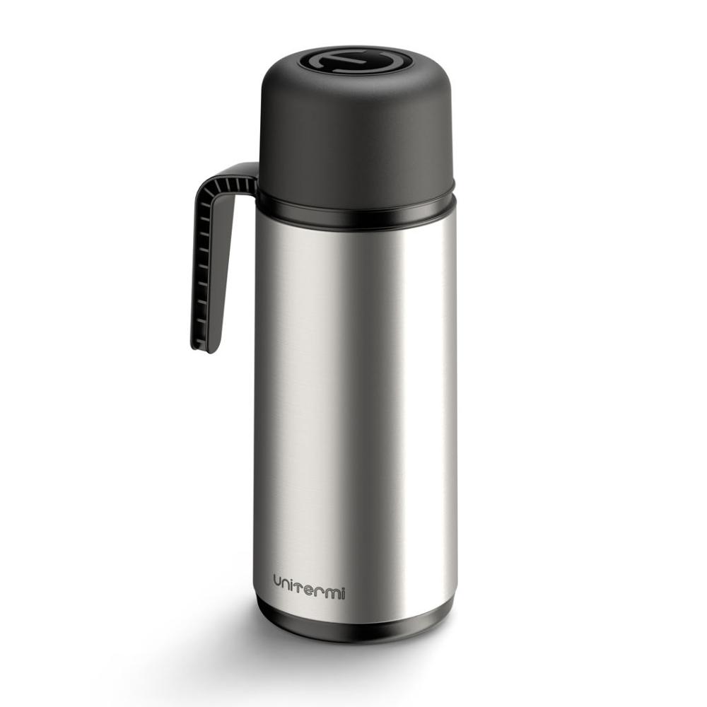 Garrafa térmica de mesa Roma Unitermi 1 litro Inox Prata