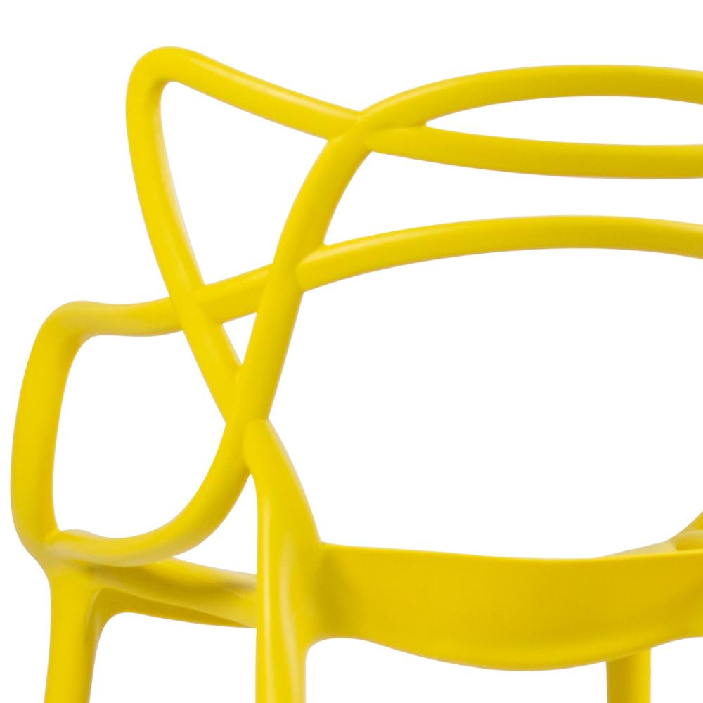 KIT - 8 x cadeiras Masters Allegra - Amarelo