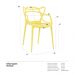 KIT - 8 x cadeiras Masters Allegra - Amarelo