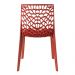 Kit 10 cadeiras Gruvyer jantar cozinha Terracota