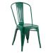 Kit 10 cadeiras Iron Tolix design indutrial jantar cozinha Verde escuro