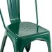 Kit 10 cadeiras Iron Tolix design indutrial jantar cozinha Verde escuro