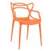 Kit 10 cadeiras Masters Allegra Laranja