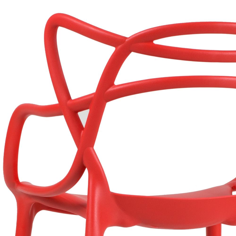 Kit 10 cadeiras Masters Allegra Vermelho