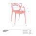 Kit 10 cadeiras Masters Allegra Vermelho
