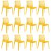 Kit 12 cadeiras Gruvyer Amarelo