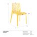 Kit 12 cadeiras Gruvyer Amarelo