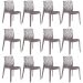 Kit 12 cadeiras Gruvyer Fendi