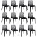 Kit 12 cadeiras Gruvyer Preto