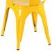 Kit 12 cadeiras Iron Tolix design indutrial jantar cozinha Amarelo