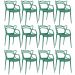 Kit 12 cadeiras Masters Allegra Verde escuro