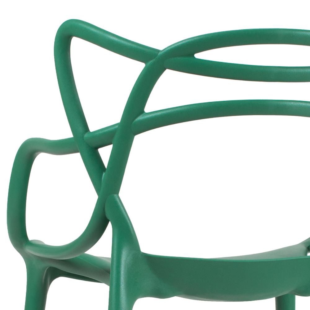 Kit 12 cadeiras Masters Allegra Verde escuro