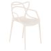 Kit 12 cadeiras design jantar cozinha Masters Allegra Creme