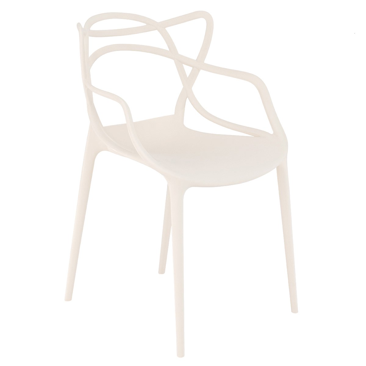 Kit 12 cadeiras design jantar cozinha Masters Allegra Creme