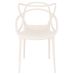Kit 12 cadeiras design jantar cozinha Masters Allegra Creme