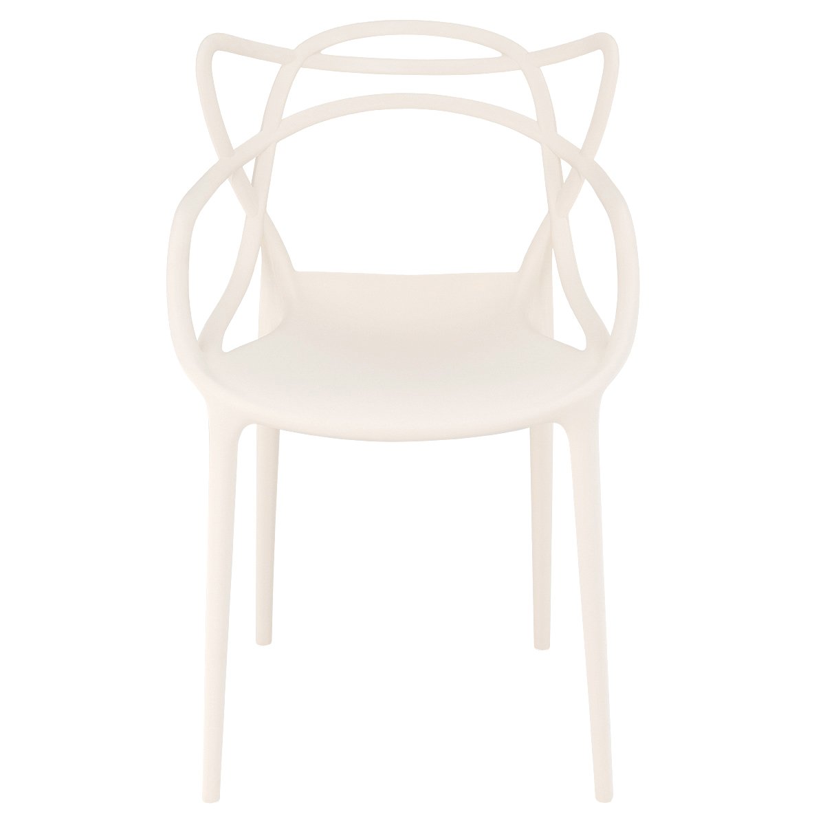 Kit 12 cadeiras design jantar cozinha Masters Allegra Creme