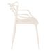 Kit 12 cadeiras design jantar cozinha Masters Allegra Creme