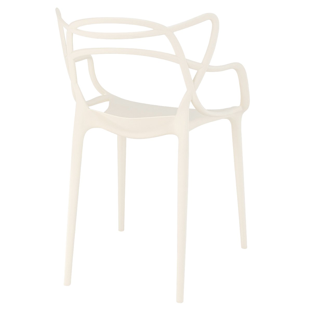 Kit 12 cadeiras design jantar cozinha Masters Allegra Creme
