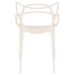 Kit 12 cadeiras design jantar cozinha Masters Allegra Creme